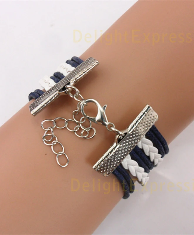 (Min Order $7) Charms Antique Silver Karma Tree for Life and Leaf Birds Rope Girl Leather Bracelet Gift Women Jewelry | Украшения и