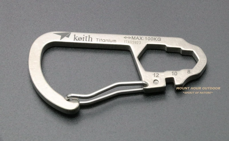 Keith титановый карабин высокопрочные крючки EDC инструменты многофункциональное оборудование для кемпинга Ti1101 Ti1102 Ti1103 Ti1104