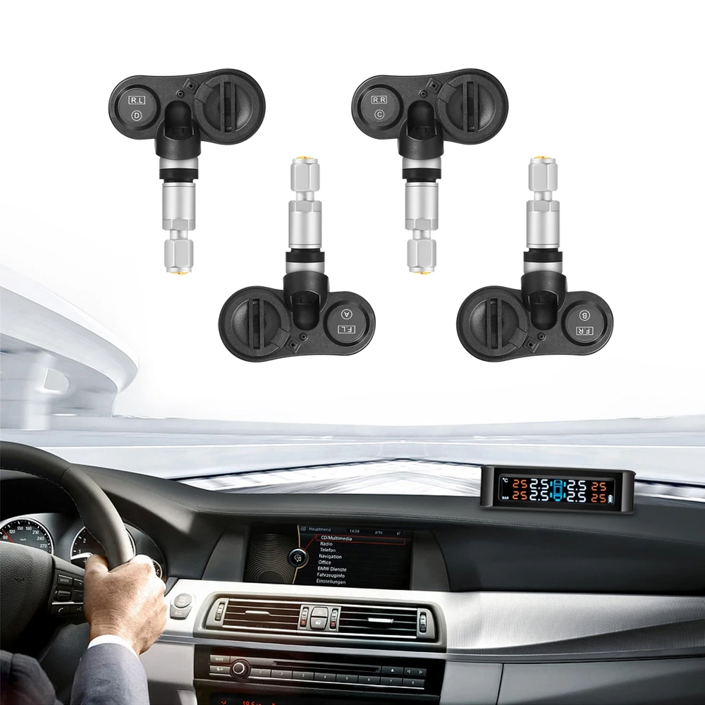 ZEEPIN C220 умный автомобиль TPMS солнечные системы мониторинга давления в шинах