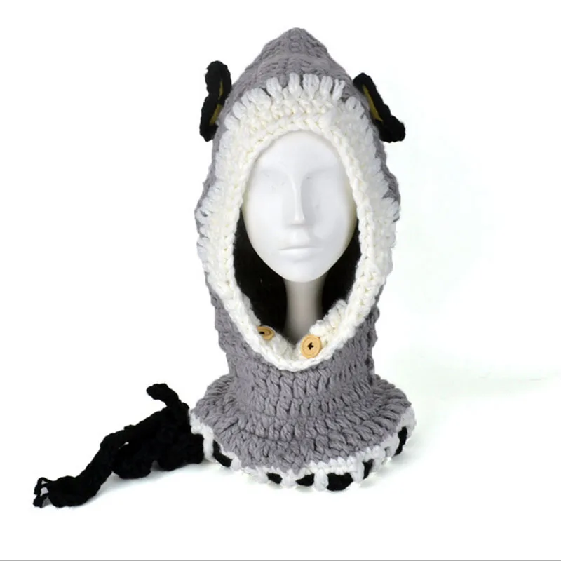 2016 Корейская версия Осень и зима теплая шапка шейные платки Шерстяная