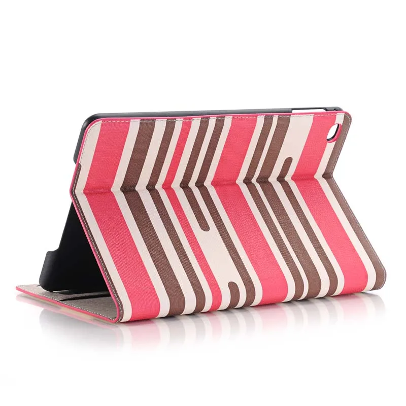 Модный чехол книжка в полоску с отделением для карт подставка Фолио из
