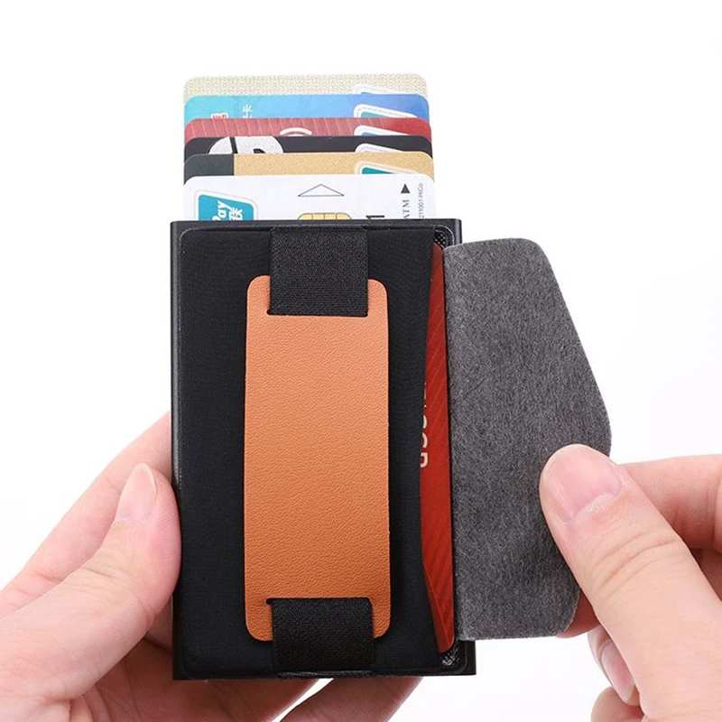 Новинка для мужчин и женщин Rfid кошелек держатель кредитных карт стикер визитная