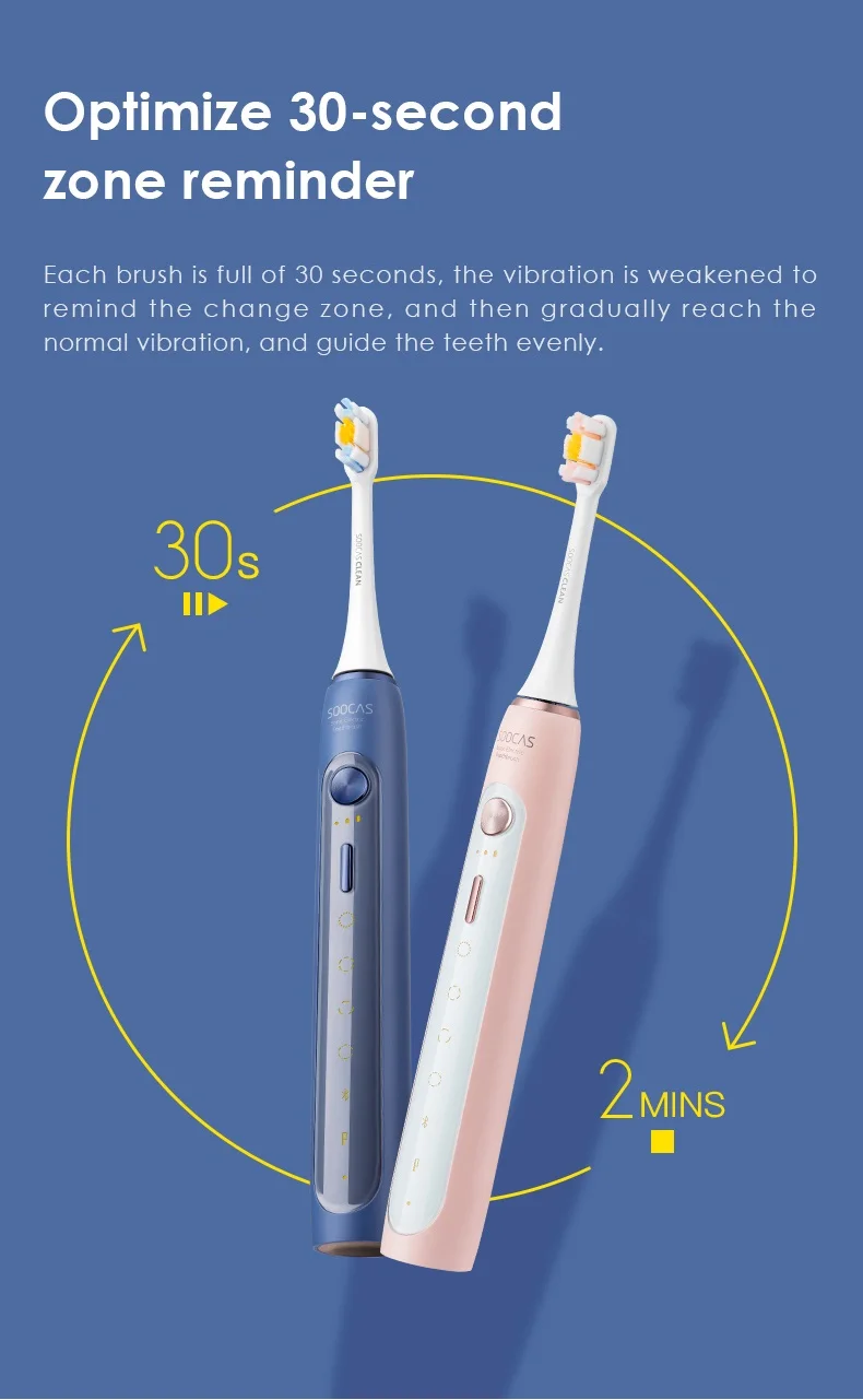 Xiaomi Mijia sonic зубная щетка SOOCAS X5 электрическая зубная щетка SOOCARE обновленная Водонепроницаемая ультра звуковая Автоматическая перезаряжаемая щетка