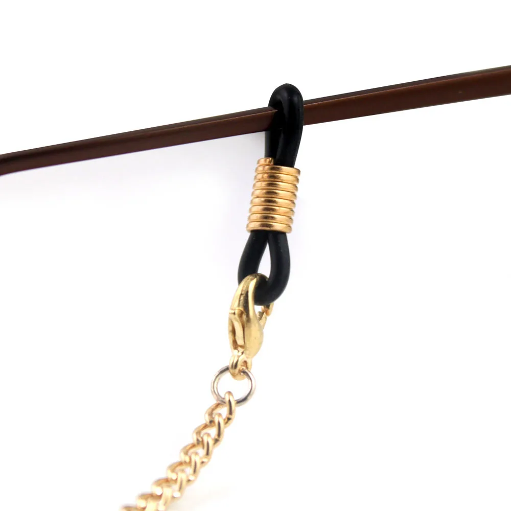 Женская мода Новинка Луна из бисера очки солнцезащитные цепочка для очков чтения