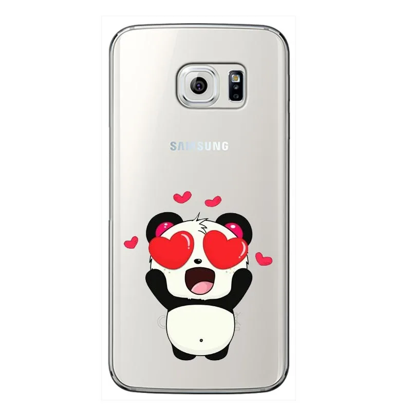Мягкий чехол из ТПУ с милыми мультяшными животными пандами для Samsung Galaxy A3 2016 J3 A5 A7