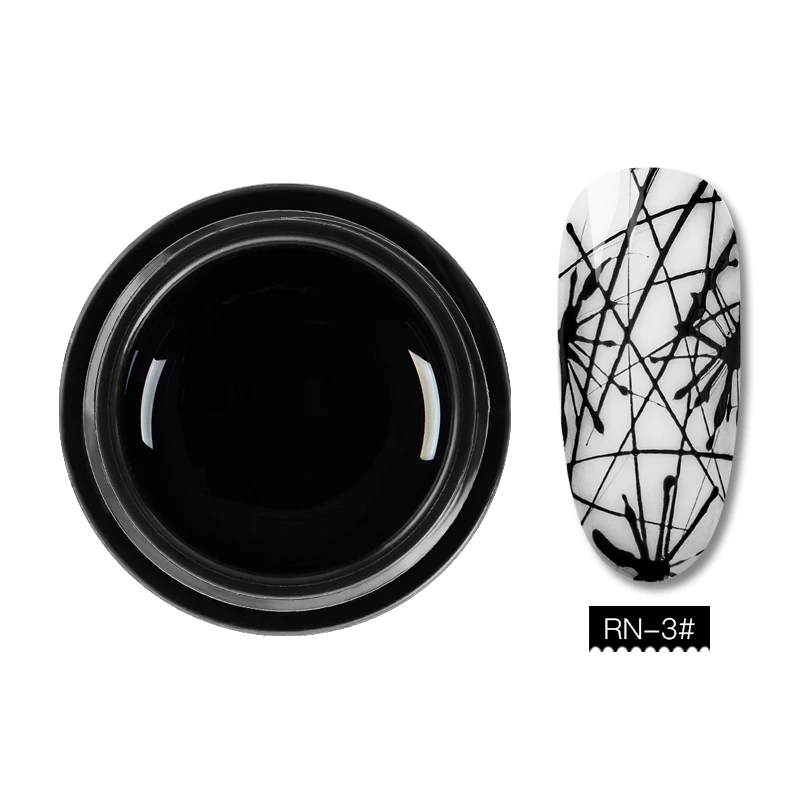 W1606 RBAN NAIL 5 мл проволока для рисования ногтей гель лак для рисования Гель лак для вытягивания шелк паук Креативный ногтей художественный Гель-лак для ногтей 30 цветов - Цвет: W1606