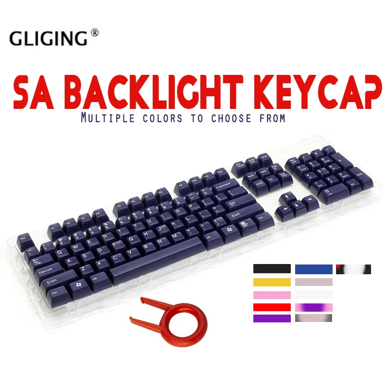 Ретро бежевый 104 клавиш/набор SA Подсветка ключ крышка шаровой ключ для Cherry MX Переключатель ключ крышка s проводная USB Механическая игровая клавиатура крышка
