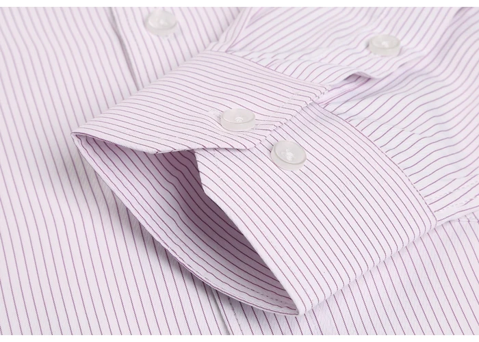 Men's Classic Regular-fit Plain/Striped/Twill Basic Dress Shirts with Pocket Formal Business Long Sleeve Work Office Tops Shirt