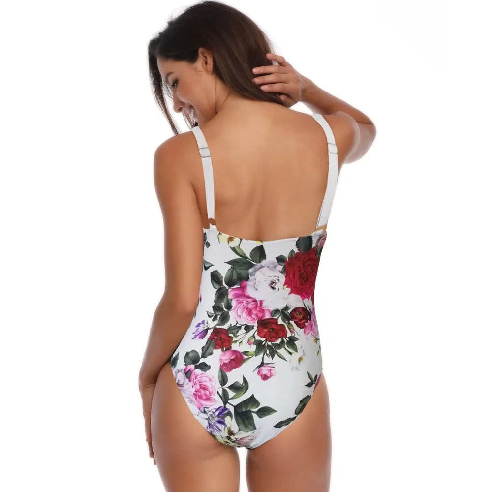 Womail 2019 Womens One Piece Swimsuit Push-Up Padded Vintage one piece swimsuit sexy |