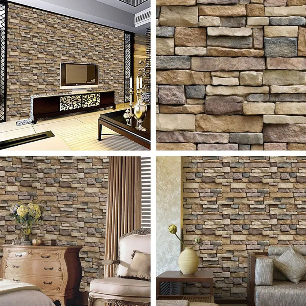 Настенные 3d наклейки с имитацией кирпича украшение для спальни