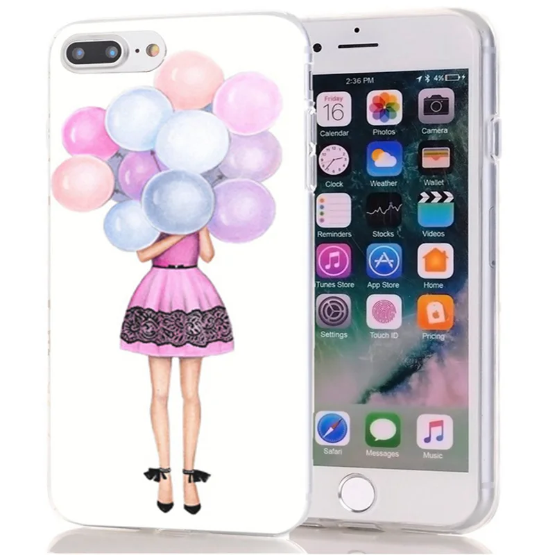 ТПУ Роскошный для iPhone 7 8 Plus 6 S/6 Мягкий чехол дизайн Мама Жизнь цветок X XS XR Max