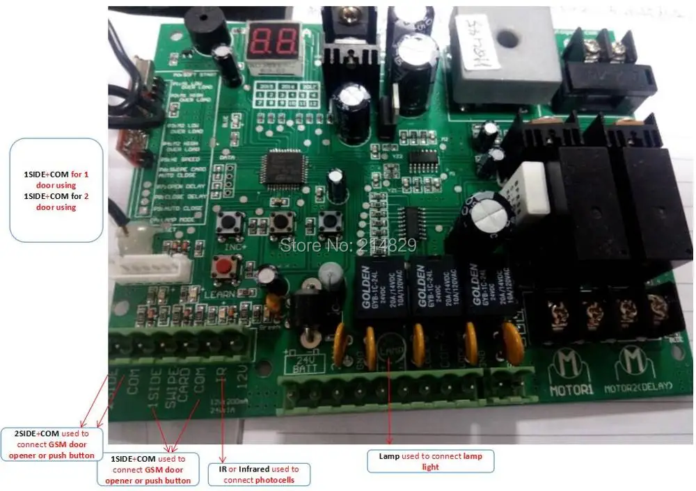 LPSECURITY 24 В в один автоматический закрыватель ворот/качели ворот (сенсор сигнал