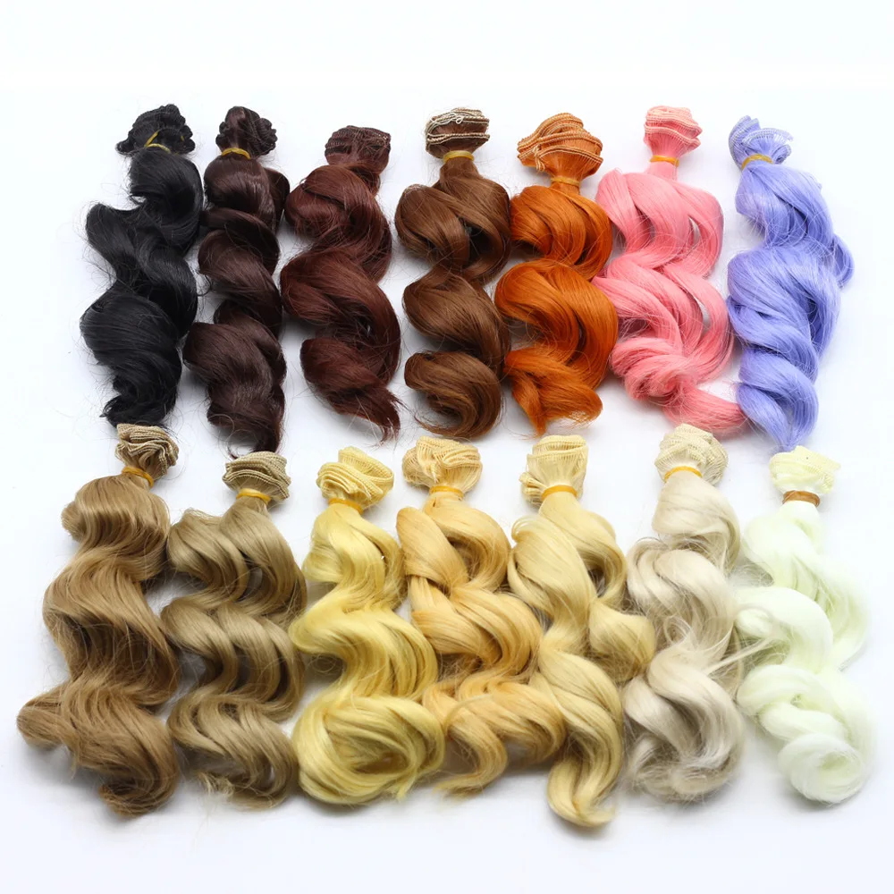 

Extension Doll Wigs Natural Color Curly Doll Hair For Dolls Wigs Accessories High-temperature colourfulDoll Wigs
