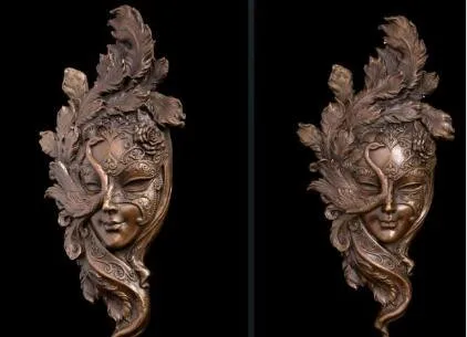 Латунная статуя "Павлин" из медных художественных изделий для домашнего украшения, мягкий настенный орнамент, скульптура-подвеска.