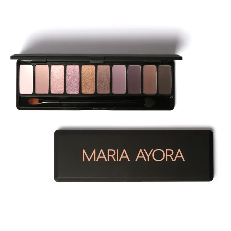 Мария айора 10 Цвета тени для век Палитры Glamorous Смоки Тени Shimmer Макияж комплект с