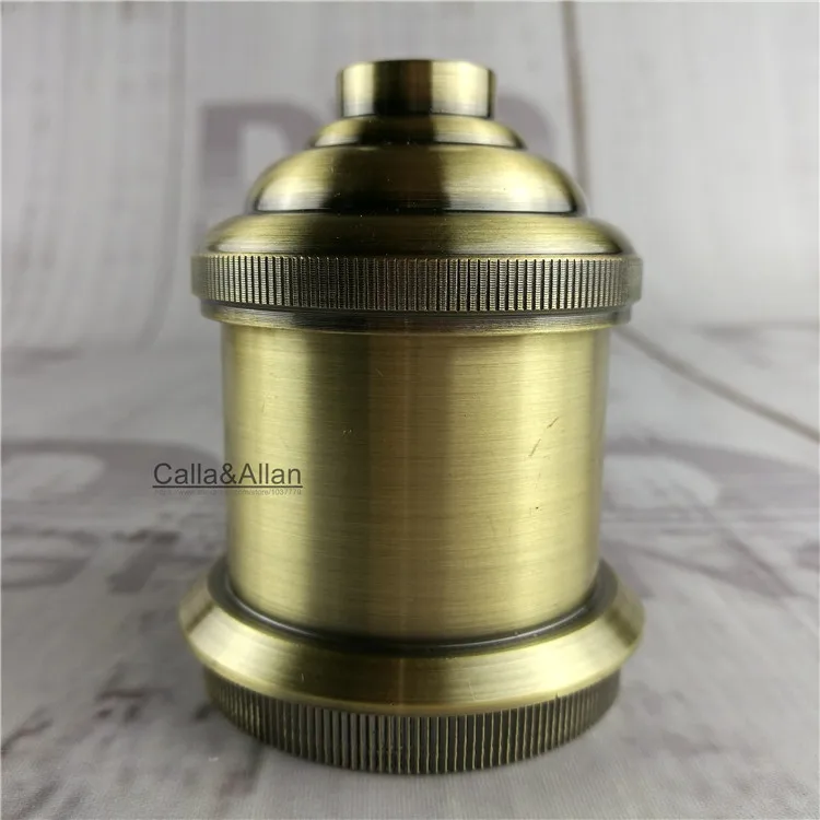 sample order of aluminum socket cover only lighting holder socket cup only antique brass finished metal base