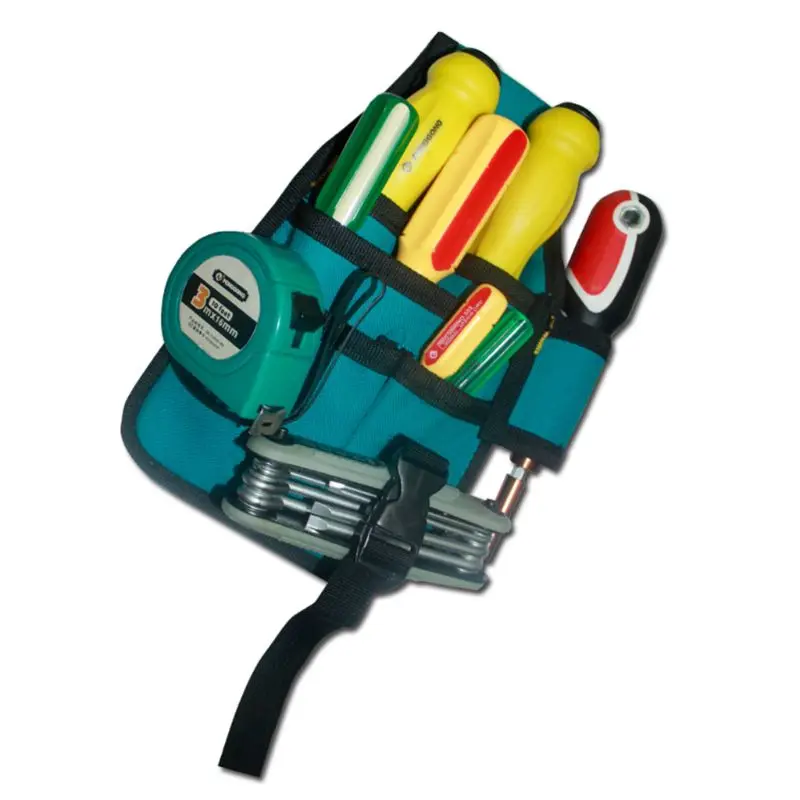 

Hardware Toolkit Machinist Waist Bag Waterproof Oxford Cloth Multi Organize Pockets Storage Pouch No Belt Electrician Worker
