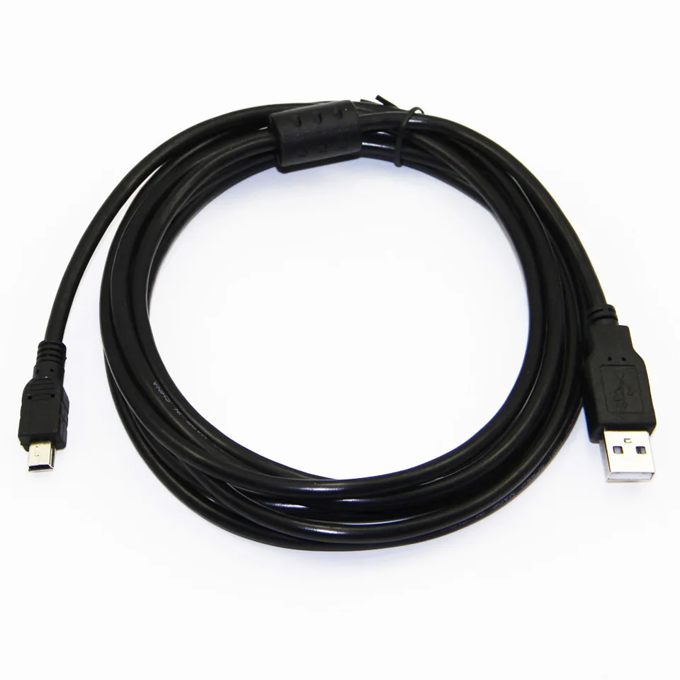 Lballist мини-5PIN USB Кабель USB 2,0 Тип A штекер для мини-5р мужской фольгированный Плетеный экранированный 30 см 50 см 1 м 1,5 м 1,8 м 3 м 5 м