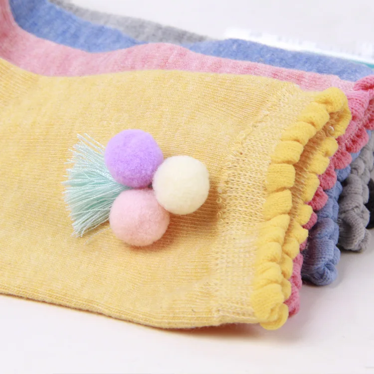 2017 Осень/Зима Новые женские носки высококачественные цветные шерстяные шарики