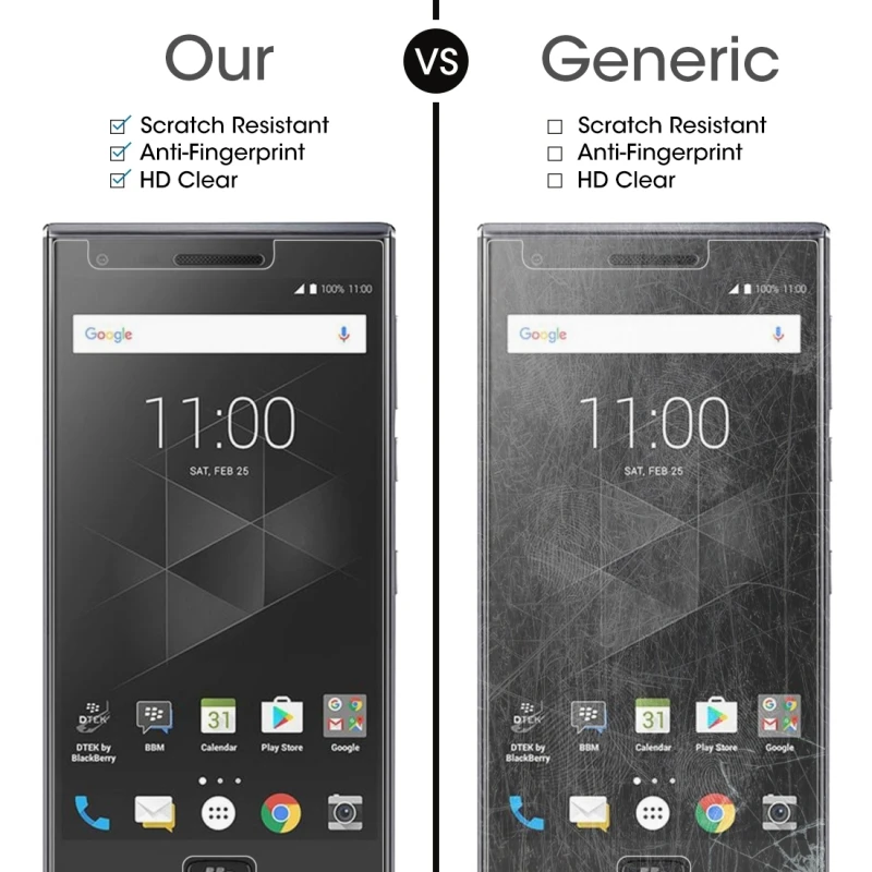Для BlackBerry Motion &amp DTEK50 0 26 мм 9H твердость поверхности 2.5D Взрывозащищенная защитная