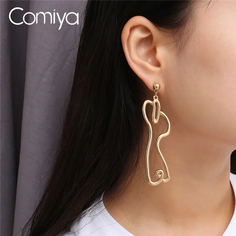 Comiya серьги в стиле стимпанк Для женщин Абстрактный Узор Aretes Largos Para Mujer