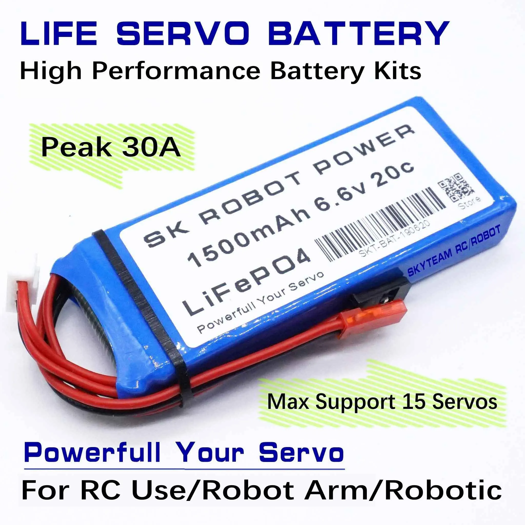 Жизнь 6 v 1500 мА/ч 20C lifepo4 высокой разрядки показатель батареи servo Питание от питания для радиоуправляемые