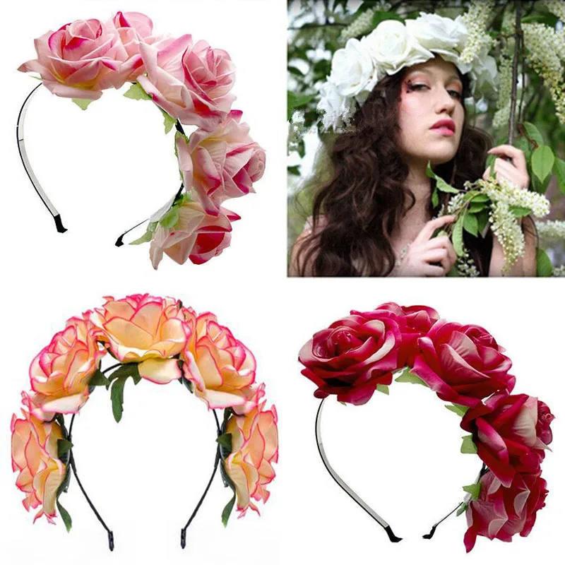 Женский Свадебный Цветочный венок корона|flower wreath|flower wreath crownheaddress flower |