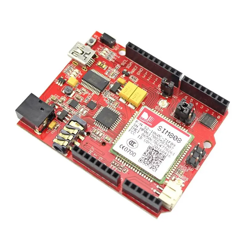Elerow Simduino для Arduino UNO и SIM808 модуль 2 в 1 DIY проекты GPRS/GSM макетная плата специально
