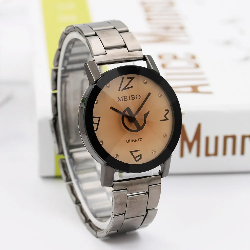 Wirstwatch тип иглы часы со стальным браслетом с модным повседневным острым