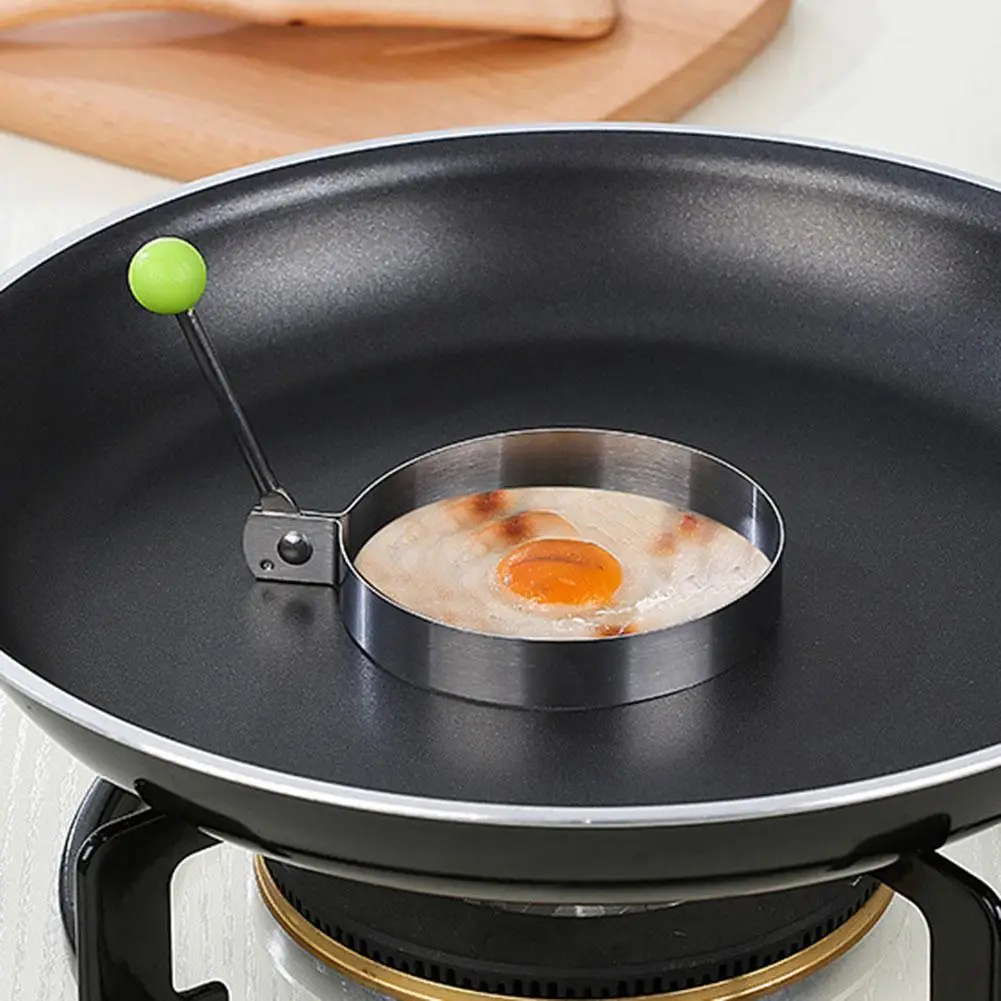 1PC Stainless Steel Egg Shaper Fried Mold Cooking Tools Pancake Mould Ring Round Kitchen Tool Gadget Non-stick | Дом и сад