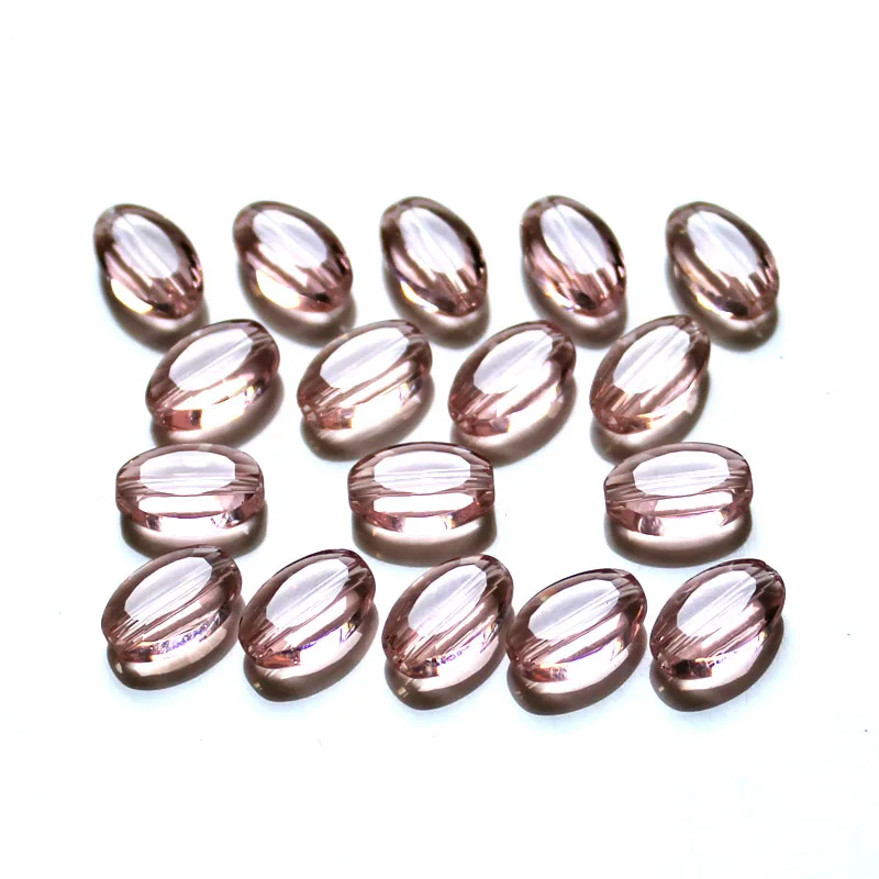 30 padparadsccha 100 шт/партия Синие красные белые плоские овальные бусины DIY фитинги хрустальные украшения из бусин ААА класса StreBelle бусины - Цвет: 30 padparadsccha