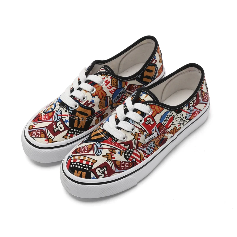 Woman Shoes Canvas Colorful Sneakers Casual Fashion Lace Up Flats Breathable For Woma | Обувь