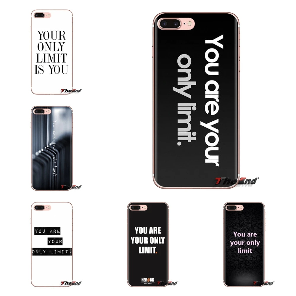 For LG Spirit Motorola Moto X4 E4 E5 G5 G5S G6 Z Z2 Z3 G2 G3 C Play Plus Mini you are your only limit Quotes Of Day Phone Covers |