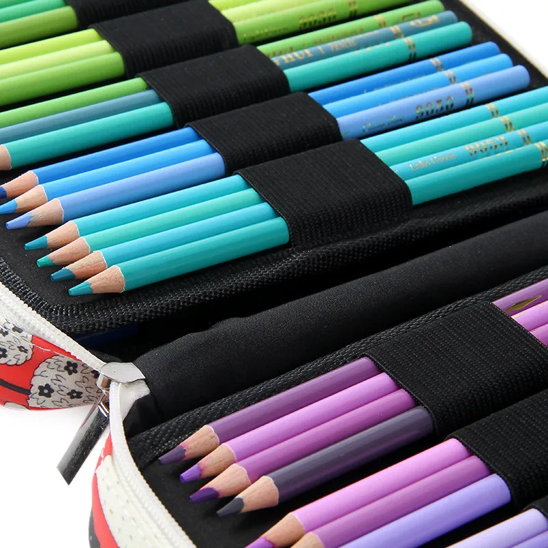 Cute Kawaii School Pencil Case 150/168/216 Holes Multi Penal Pencilcase for Kid Boys Girls Colorful Pen Bag Stationery Box Pouch