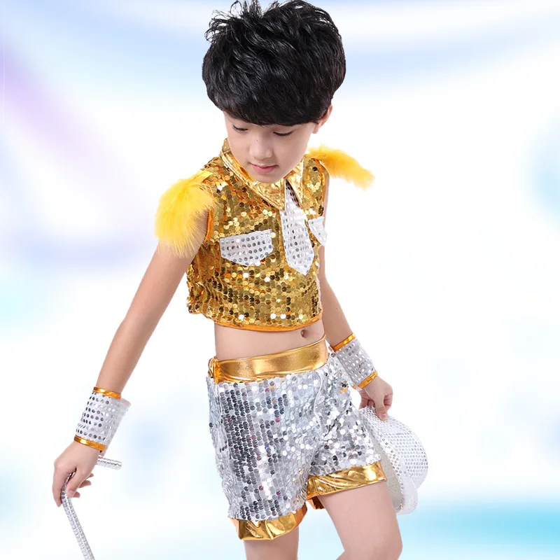 Бесплатная доставка Детский костюм для мальчиков и девочек модный джазовых