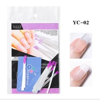 10pcspackage filaments nail extension 5 5cm nail silk fiber extension nail form fiberglass tips manicure salon