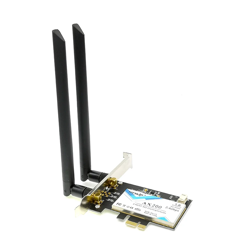 Беспроводная-AC AX200 802.11ac/ax 2400 Мбит/с настольная PCI-E 1X wifi карта для Intel AX200NGW адаптер+ Bluetooth 5,0 Mu-mimo