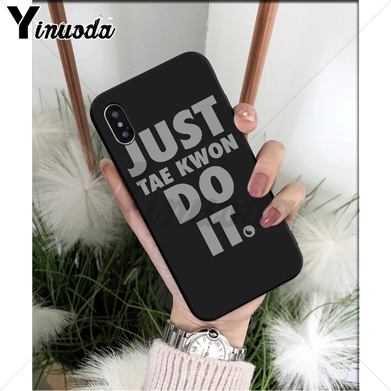 Yinuoda Kungfu тхэквондо ТПУ Мягкий силиконовый чехол для телефона чехол для iPhone X XS MAX 6 6S 7 7plus 8 8Plus 5 5S XR