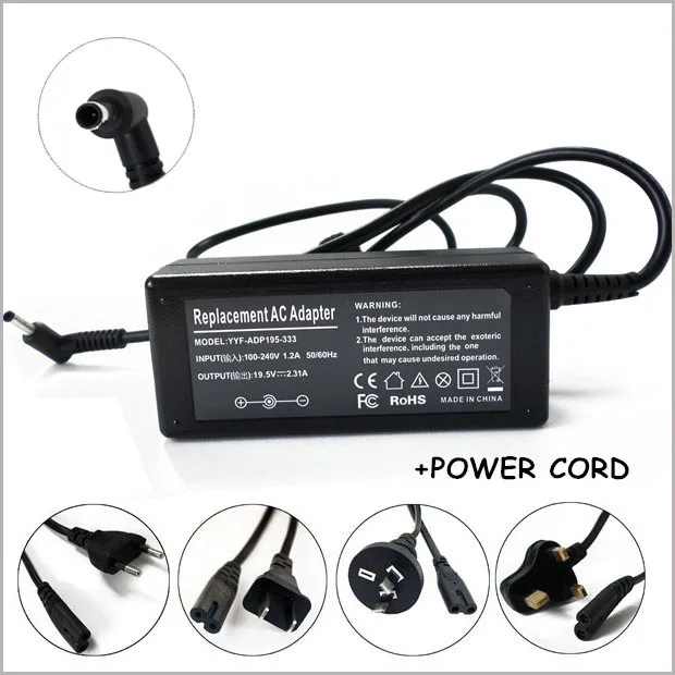 

19.5V 2.31A 45W Laptop AC Adapter Charger Cargador Universal Portatil Power Supply PSU For HP Split x2 13.3 Tablet PC