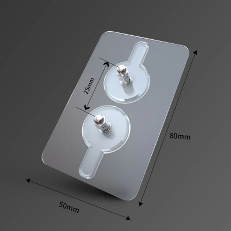 Bathroom Kitchen Wall Double Screw Hanger Seamless Robe Hook Hat Bag Key Coat Hanging Holder Organizer Strong Door Clothes Hooks | Дом и сад