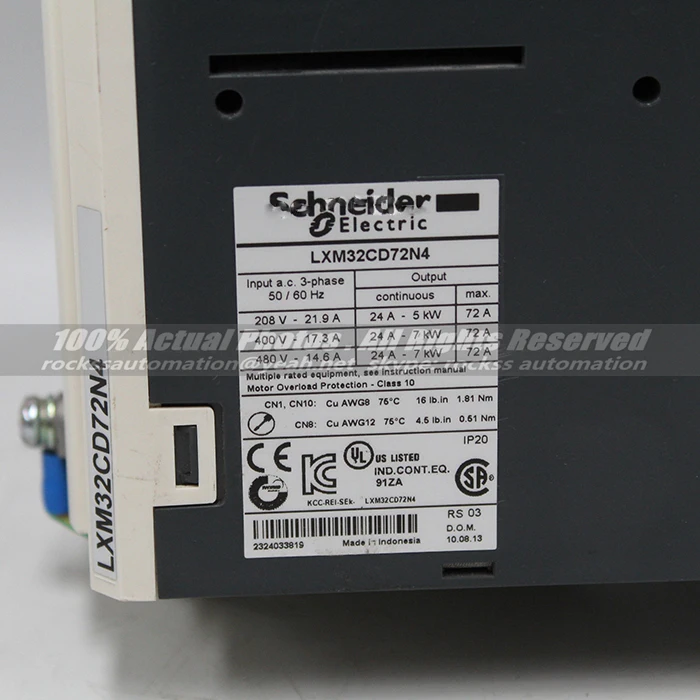 Бесплатная доставка Стоимость AC Servo Drive LXM32CD72N4 используется в хорошем состоянии |