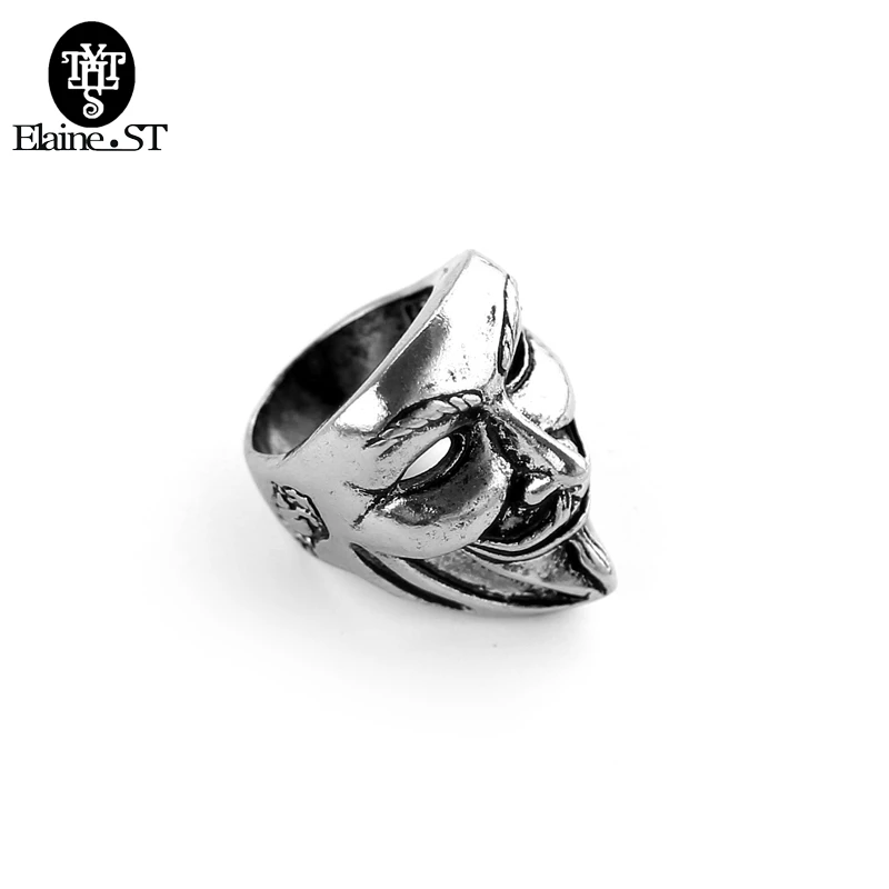 Оптовая Продажа Новый дизайн Гай Фокс Маска пленка стиль кольцо нержавеющая