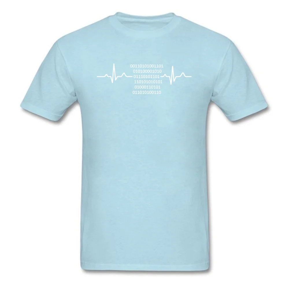 

Programmer Science Binary Heartbeat Code Tshirts Computer CPU IT Math Men Black T Shirt Cotton Casual Tops & Tees Big Size