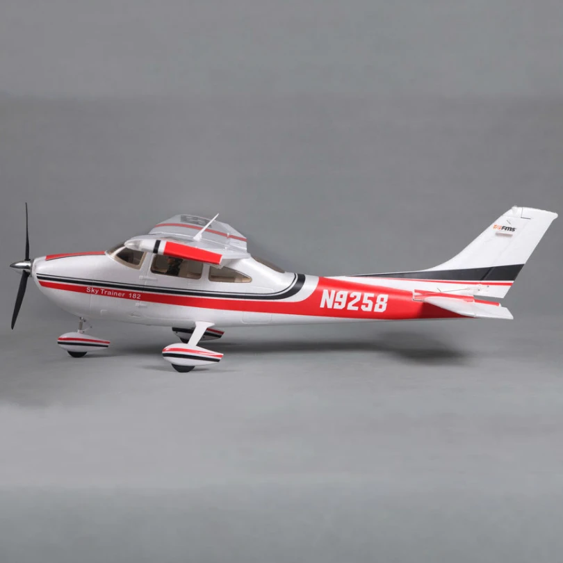 Модель FMS 1400 мм/1 4 м Sky Trainer Cessna 182 AT Red 5CH со светодиодными накидками масштаб PNP