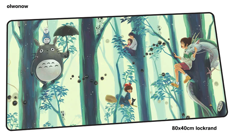 Коврик для мыши Totoro 800x400x3 мм с обработанным краем игровой коврик для геймера Высококачественная игровая компьютерная настольная клавиатура со встроенной мышью большие игровые коврики
