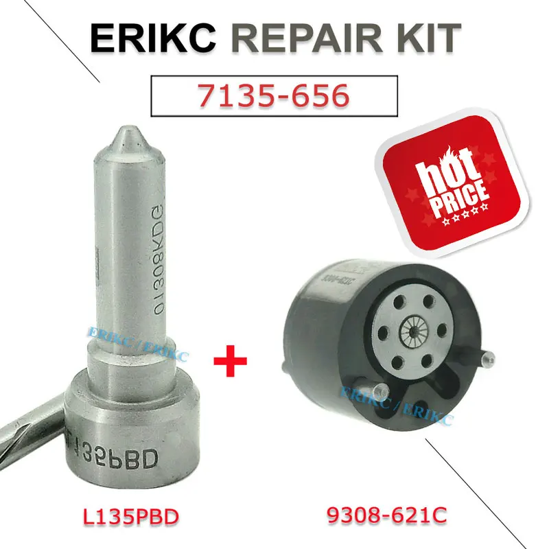 ERIKC 7135 656 дизельный инжектор EJBR00504Z комплект для ремонта включая насадку L135PBD