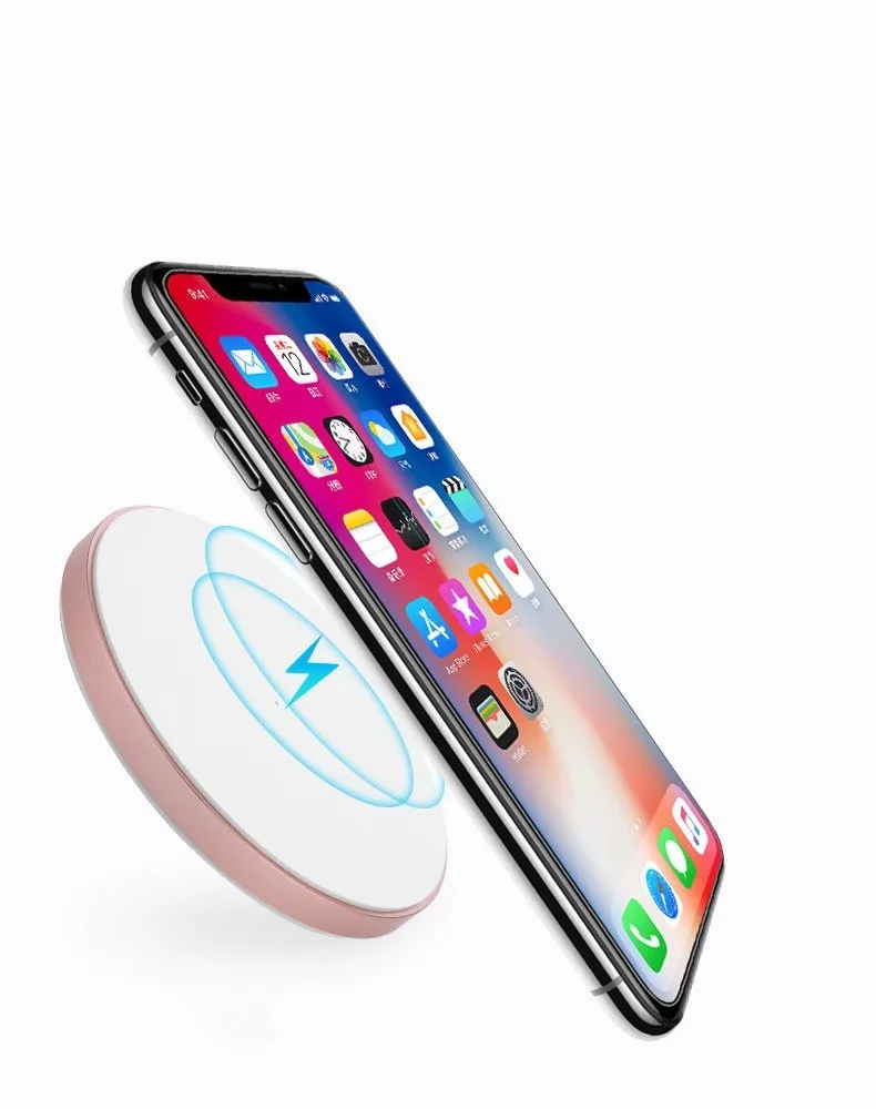 Qi Беспроводной Зарядное устройство для IPhone 8 XR XS Max QC3.0 10 W быстрая зарядки samsung S9 S8