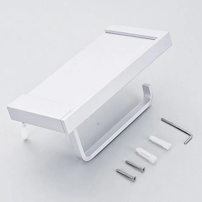 1 шт. алюминиевые настенные квадратные толстые держатели для туалетной бумаги
