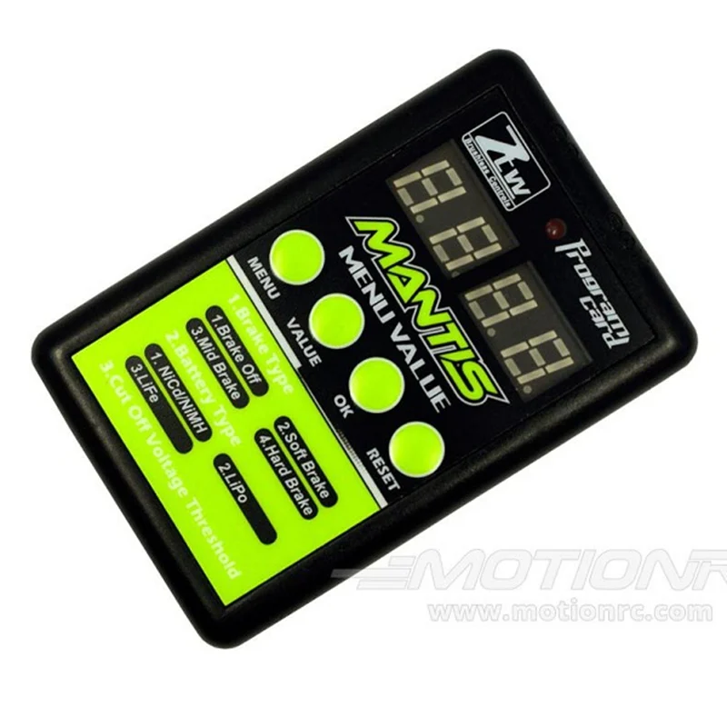 Программная карта ZTW для электронного управления скоростью Mantis Series ESC