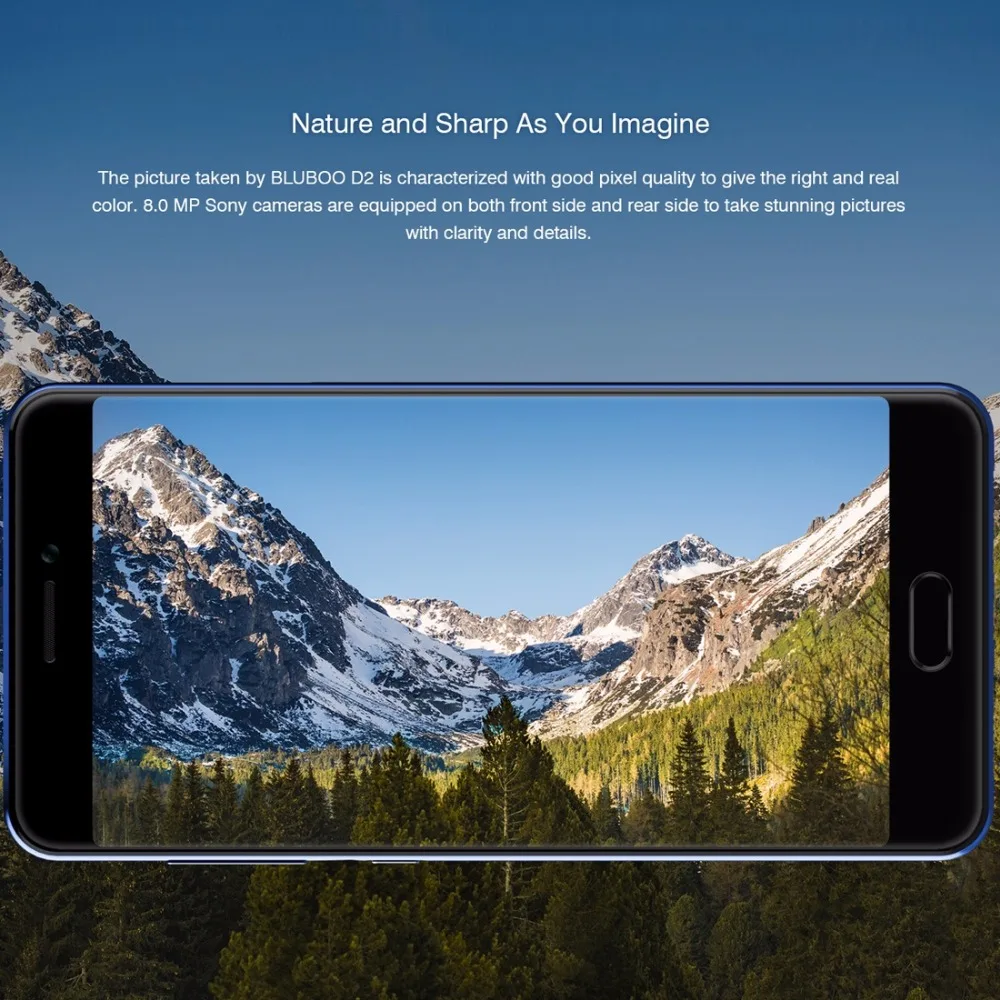 Bluboo D2 5.2 дюймов HD 3G смартфон mtkt6580a Quad Core Android 6.0 1 ГБ Оперативная память 8 Встроенная